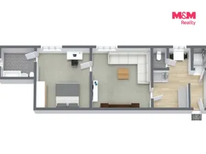 Prodej bytu 2+1, Jáchymov, K Lanovce, 60 m2