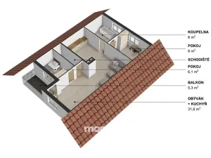 Prodej rodinného domu, Praha - Lipence, K Černošicím, 128 m2