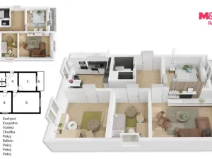 Prodej bytu 4+1, Slaný, Cyrila Boudy, 75 m2