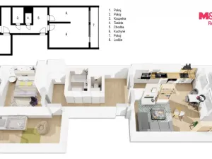 Prodej bytu 3+1, Praha - Řepy, Španielova, 71 m2