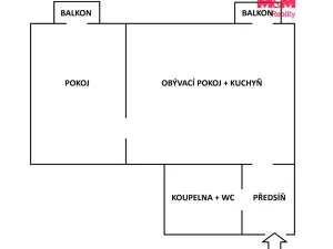 Pronájem bytu 2+kk, Ostrava - Poruba, Havlíčkovo náměstí, 55 m2