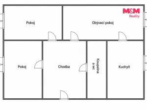 Pronájem bytu 3+1, Most, Javorová, 66 m2