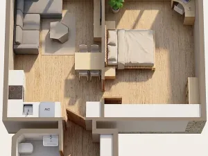 Pronájem bytu 2+kk, Praha - Vinohrady, Libická, 49 m2