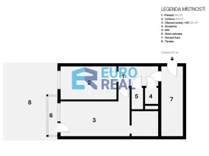 Pronájem bytu 2+1, Praha - Hlubočepy, Werichova, 65 m2