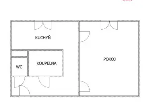Pronájem bytu 1+1, Chomutov, Holešická, 36 m2