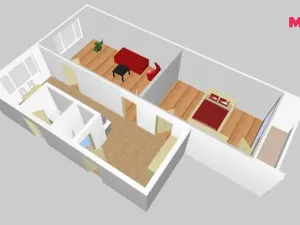 Prodej bytu 2+1, Chomutov, Pod Břízami, 61 m2