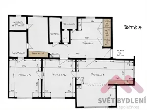 Pronájem bytu 3+1, Praha - Libeň, Kubišova, 120 m2