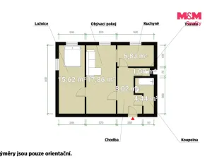 Prodej bytu 2+1, Příchovice, 56 m2