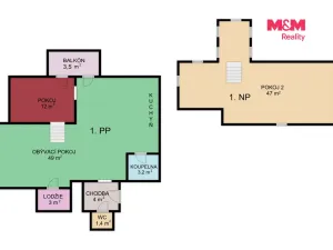 Prodej bytu 3+kk, Herálec, 116 m2