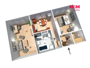 Prodej bytu 3+1, Most, Lidická, 70 m2