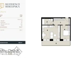 Prodej bytu 2+kk, Ostrava - Moravská Ostrava, Biskupská, 51 m2