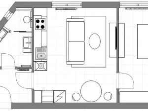 Pronájem bytu 2+kk, Praha - Žižkov, Jeseniova, 51 m2
