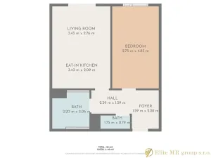 Pronájem bytu 2+kk, Mladá Boleslav, U Kasáren, 46 m2
