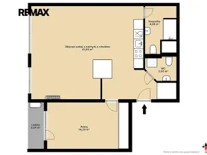 Prodej bytu 2+kk, Praha - Řepy, Šimonova, 62 m2
