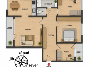 Prodej bytu 4+1, Ústí nad Labem, Brandtova, 94 m2