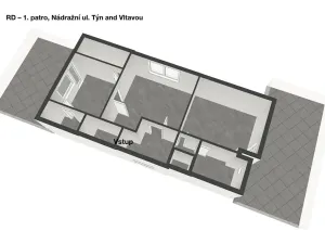 Pronájem vícegeneračního domu, Týn nad Vltavou, Nádražní, 160 m2