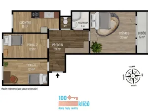 Prodej bytu 3+1, Praha - Modřany, Daškova, 72 m2