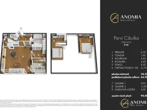 Prodej bytu 2+kk, Praha - Košíře, Naskové, 59 m2