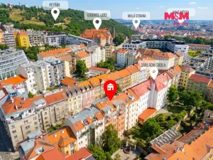 Prodej bytu 2+kk, Praha - Smíchov, Grafická, 43 m2