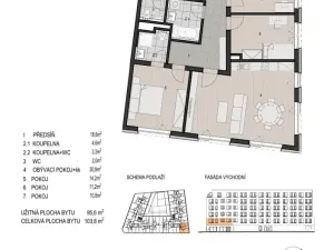 Prodej bytu 4+kk, Plzeň - Východní Předměstí, Šumavská, 104 m2