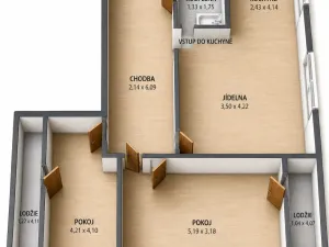 Prodej bytu 3+kk, Havlíčkův Brod, Rozkošská, 74 m2