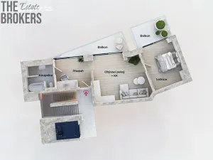 Prodej bytu 2+kk, Praha - Suchdol, U hotelu, 52 m2