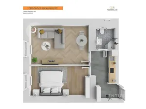 Pronájem bytu 2+1, Praha - Nusle, Čestmírova, 52 m2
