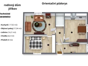 Prodej chalupy, Kámen, 61 m2