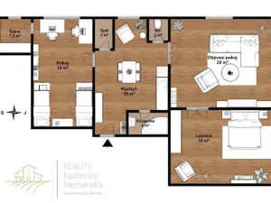 Prodej bytu 3+1, Mělník, Pražská, 98 m2