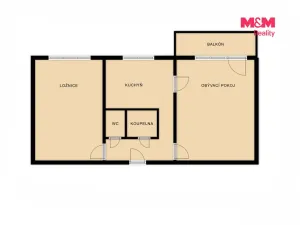 Pronájem bytu 2+1, Ostrava - Poruba, Sokolovská, 52 m2