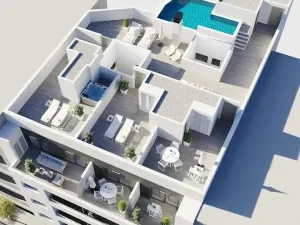 Prodej bytu 3+kk, Torrevieja, Alicante, Španělsko, 85 m2