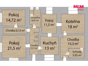 Prodej rodinného domu, Žihle - Odlezly, 100 m2