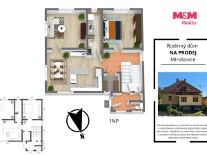 Prodej rodinného domu, Rataje nad Sázavou - Mirošovice, 210 m2