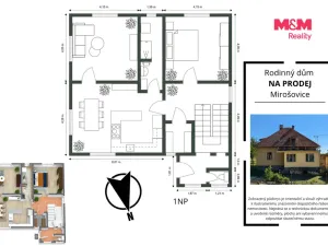Prodej rodinného domu, Rataje nad Sázavou - Mirošovice, 210 m2