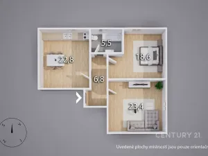 Pronájem bytu 3+kk, Františkov nad Ploučnicí, 75 m2