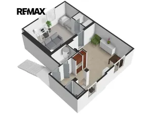 Prodej bytu 1+1, Všeruby, 48 m2