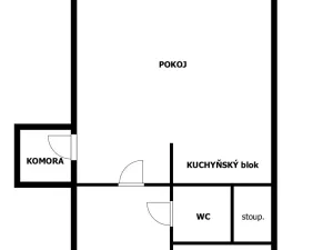 Pronájem bytu 1+kk, Praha - Háje, Schulhoffova, 29 m2
