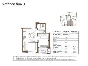 Prodej bytu 2+kk, Torrevieja, Alicante, Španělsko, 34 m2