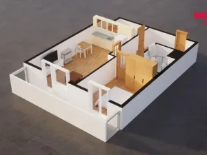 Prodej bytu 2+kk, Praha, Na břehu, 56 m2