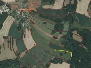 Dražba pozemku, Člunek, 2087 m2