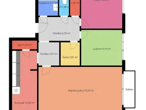 Prodej bytu 3+1, České Budějovice, Klaricova, 74 m2