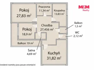 Prodej bytu 3+1, Praha - Újezd nad Lesy, Svojšická, 132 m2