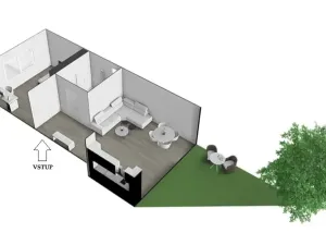 Pronájem bytu 2+kk, Brno, Černohorská, 48 m2
