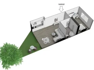 Pronájem bytu 2+kk, Brno - Ivanovice, Hřebíčková, 48 m2