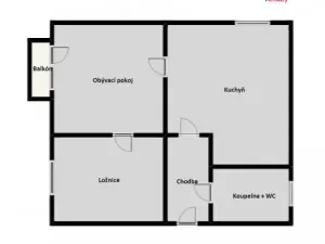 Prodej bytu 2+1, Studénka - Butovice, Budovatelská, 47 m2