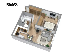 Pronájem bytu 2+kk, Chrudim, V Hliníkách, 48 m2