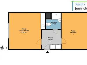 Prodej bytu 2+kk, Liberec, Na Žižkově, 42 m2