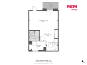 Prodej bytu 1+kk, Beroun - Beroun-Město, U Židovského hřbitova, 41 m2