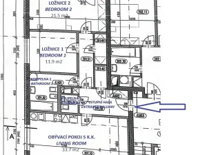 Pronájem bytu 3+kk, Praha - Jinonice, Břežánecká, 89 m2
