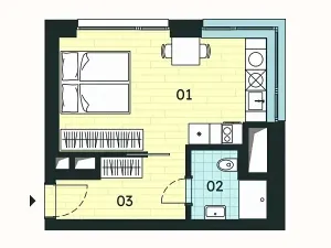 Prodej bytu 1+kk, Znojmo, 29 m2